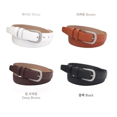 여자 청바지 벨트 허리띠 두께 2.8cm 얇은 버클 포인트