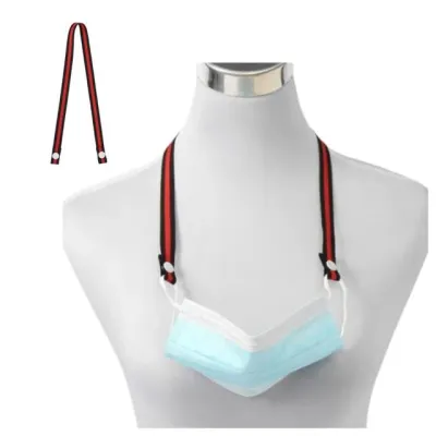 똑딱이 마스크스트랩 목걸이 줄 분실방지 고리 레드블랙 캐릭터 마스크줄 아동