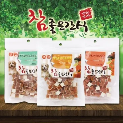 참좋은간식 치킨연어 당근큐브 100g