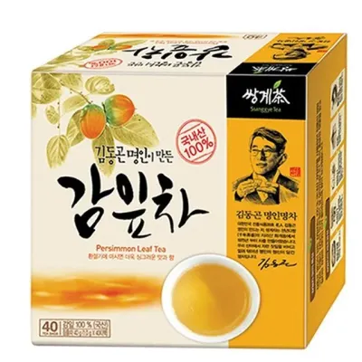 쌍계 김동곤명인차 감잎차 40T 100% 건강 전통차