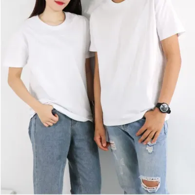 [이거찜] 국내최저가 최고급 원단 코튼 라운드 무지 반팔티셔츠 흰티 뚜꺼운 반팔티 20수면티