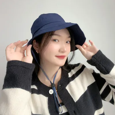밴딩 여성용 버킷햇(네이비) 벙거지모자