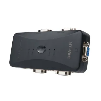 USB 4포트 KVM 스위치 모니터 디스플레이 선택 출력 노트북 PC