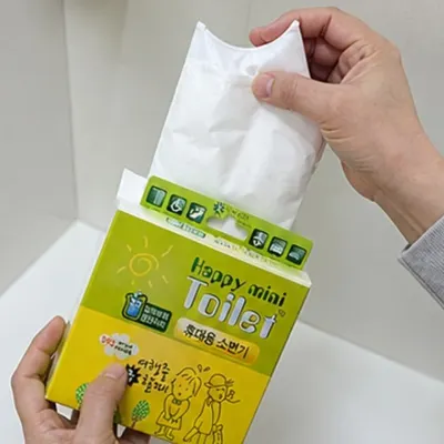 휴대용 소변기 고분자 흡수재 내장 1BOX 3개입 장시간 자동차 여행용