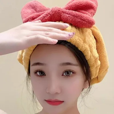타올캡 리본캡 샤워캡 흡수캡 욕실용품 방수 머