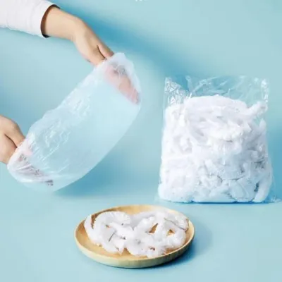 파마 염색 미용실 일회용 대용량 비닐 헤어캡 100매