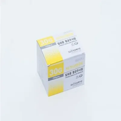 성심)일회용주사침(Long Needle)30G 38mm(1-1/2인치)/1통(100개)