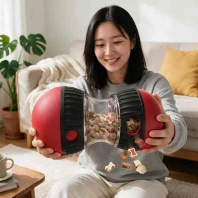 강아지 간식볼 장난감 고양이 사료 급여 땅콩볼 놀이용 실내 반려견 훈련