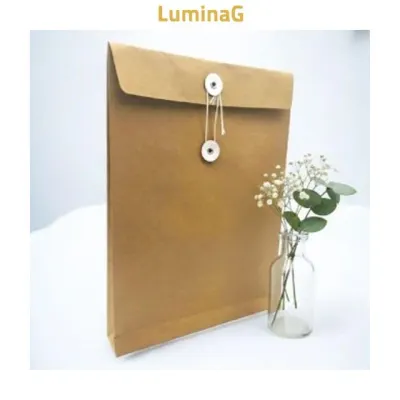 A4 서류봉투 크라프트 하도메 단추봉투 260g 실용 보관