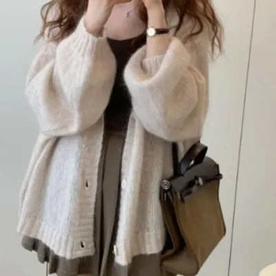 라이트핏 소프트 루즈 가디건룩 데일리 하객룩 오피스룩 데이트룩 여성 의류
