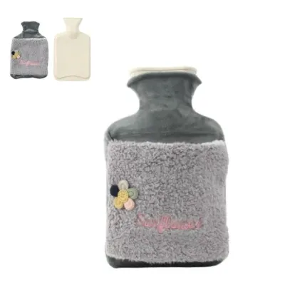 보온 물주머니 핫팩 찜질 온수 커버 겨울 800ml 그레이 보온주머니 세트 폴리커버