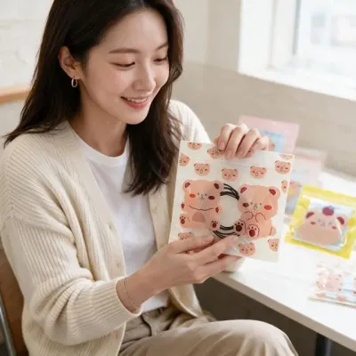 미니파우치 생일 답례품 구디백 간식 포장지 악세사리 소품 주머니 양말 보관 50장