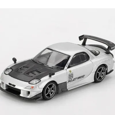 마쯔다 RX-7 RE Amemiya 실버 메탈릭 1대64 다이캐스트 피규어 모형 프라모델