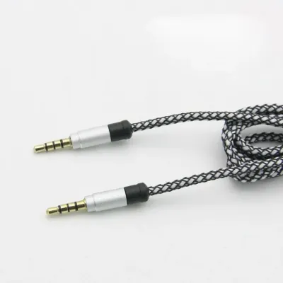 Coms AUX 스테레오 케이블 4극 1.5M 패브릭 젠더