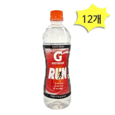 게토레이 런 600ml x 12개 스포츠음료 이온음료