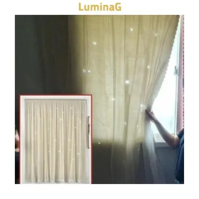 커튼 붙이는 무타공 창문 이중커튼 커텐 별모양 찍찍이 공간