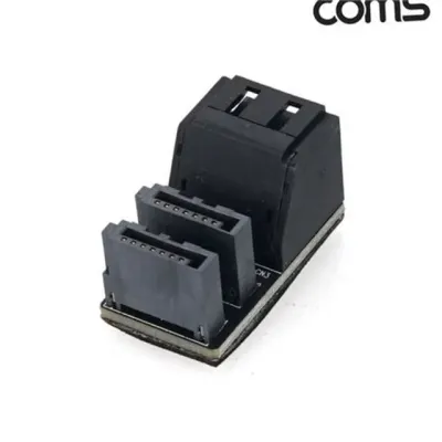 sata 연장 젠더 sata 2 포트 젠더 데이터 90도 어댑터 커넥터 장치 저장