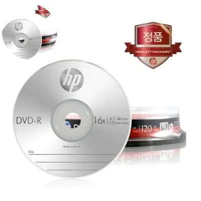 동영상저장 컴퓨터용품 DVD 10P벌크 4.7GB 120min 20개