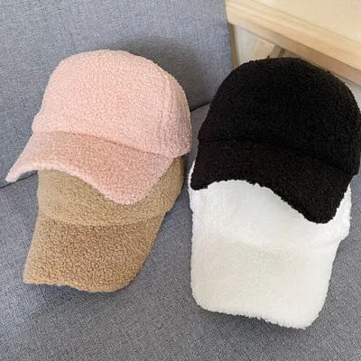 준캡 여성 여자 캡모자 따듯한방한모자 두줄뽀글이볼캡 야구모자