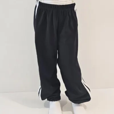 어린이 아동 데일리 트랙 와이드 팬츠 더블 옆라인 바지