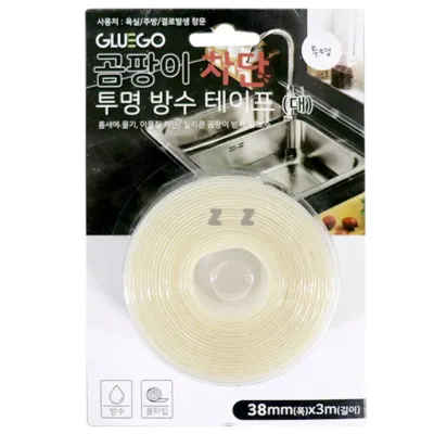곰팡이 차단 투명 방수테이프 대-H/투명테이프/초강력 접착/다목적 테이프/테프/아클릴폼