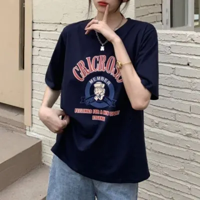 반팔티 여성 박스핏 티셔츠 여름 데일리 캐주얼 루즈핏 상의