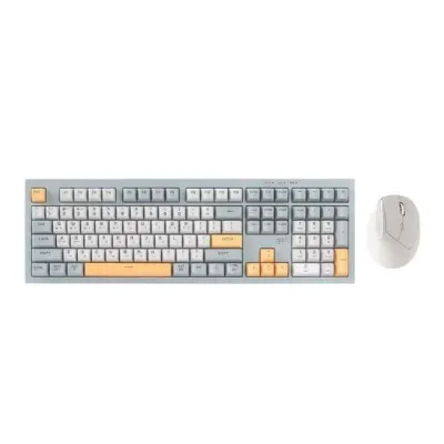 지클릭커 WMK600 사일런스 M RGB 무소음 무선 세트 네이비블루