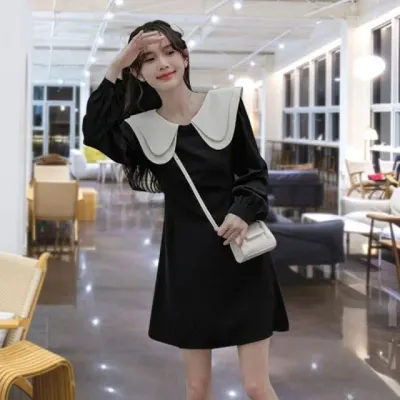 카라넥 원피스 데일리룩 상견례 하객룩 호캉스 드레스