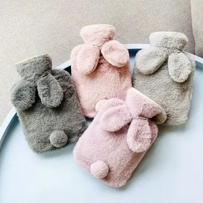 온찜질팩 보온 물주머니 토끼 배찜질용 극세사 핫팩