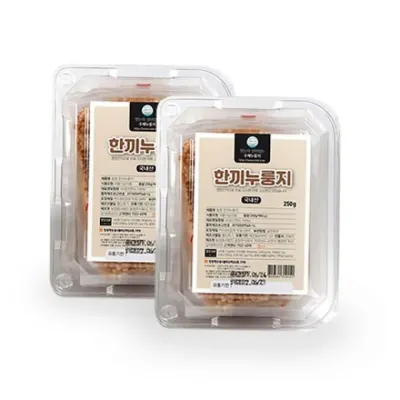 현미 한끼누룽지 (250g) 효향 즉석밥 냉장식품 투명플라스틱 냉동식품