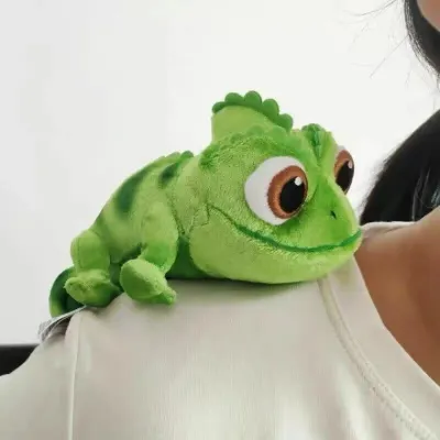 도마뱀인형 크로스보더 히트 상품 재고 장발 공주 카멜레온 인형 어깨에 앉는 봉제 인형 자석
