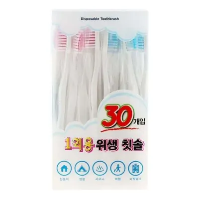 범안 일회용칫솔 30개입 랜덤 호텔어메니티 데일리칫솔