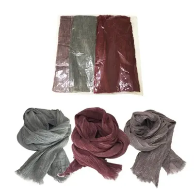 (코튼주름목도리)머플러/숄/넥워머/사계절(지나산업)