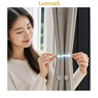 커튼 2쌍 자석 홀더 모기장 방충망 의류 고정 공간 분리