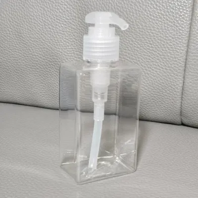 사각 펌핑 투명 공병 로션 샴푸 통 소분 용기 150ml
