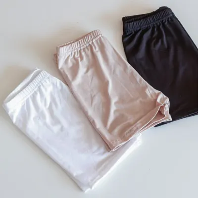 아동 속바지 쫄바지 밴딩 바지 팬츠 반바지 여아 여자 어린이 유아 키즈 유치원 어린이집 등원 실내 무지
