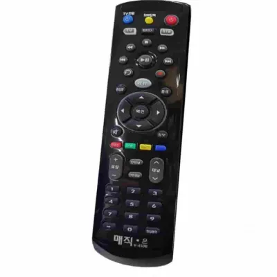 블랙 LGTV 셋톱박스 통합리모컨 셋톱박스리모컨 TV리모컨 슬림리모컨 유선방송리모컨 케이블TV리모컨