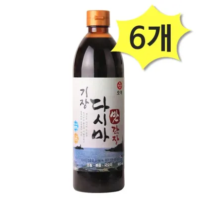 오복 기장 다시마 맛간장 900ml X 6개 조림볶음용 간장