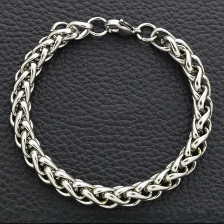 써지컬스틸 용골체인 남녀공용 팔찌(10mm)