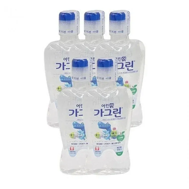 어린이 가그린 가글 구강청결제 사과맛 380ml x 5개