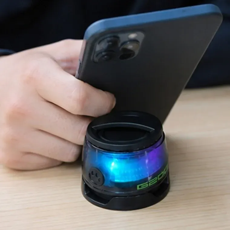 무선 미니 블루투스 RGB 스피커 5W 폰 스탠드 핸즈프리 통화