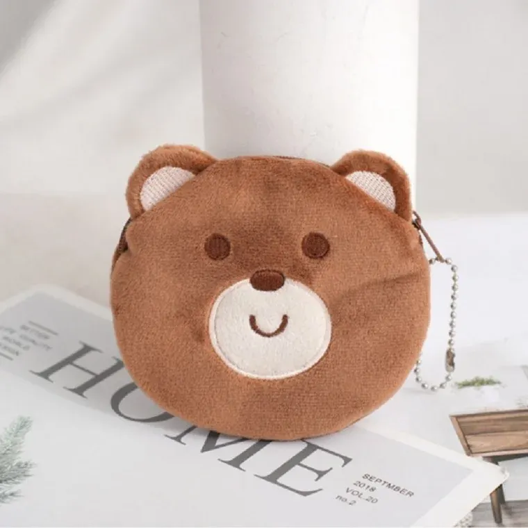 동물 동전 지갑 곰