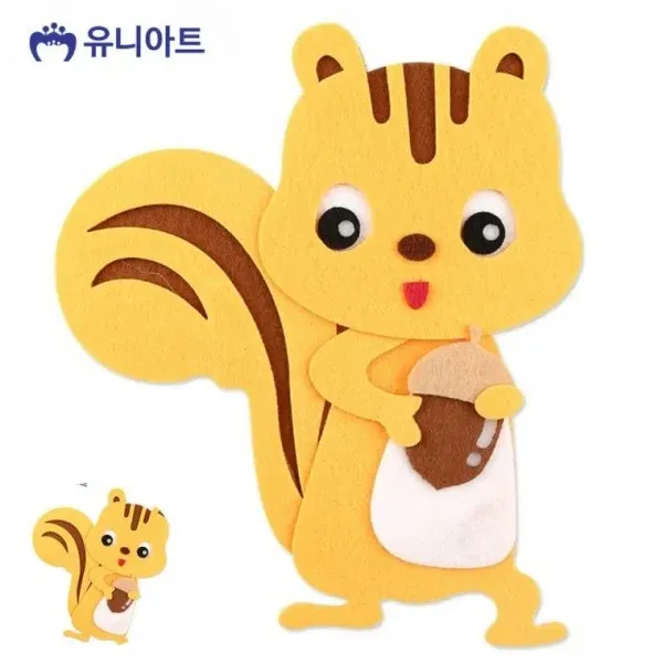 유치원게시판 펠트디자인 펠트장식 펠트아트 펠트친구 다람쥐