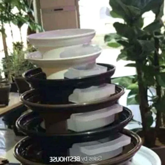 원형 화분받침대 1호 플라스틱 화분받침대원형