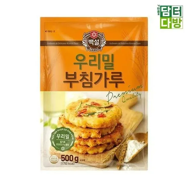 백설 우리밀 부침가루 가정 식당용 업소용 감자 밀가루 부침개 500g