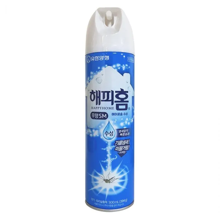 해피홈 무향SM 수성 에어로졸 모기약 500ml