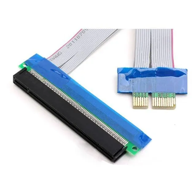 Coms PCI Express 아답터 1x to 16x 변환 연장선 젠더