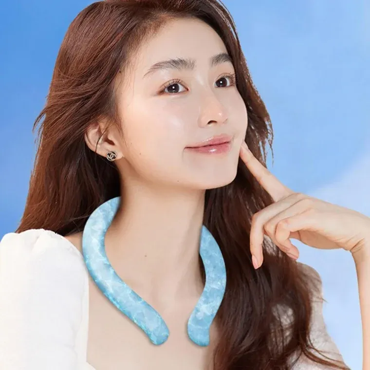 냉감 얼음 넥 블루 쿨링 아이스 골프 여름 쿨러 밴드 운동