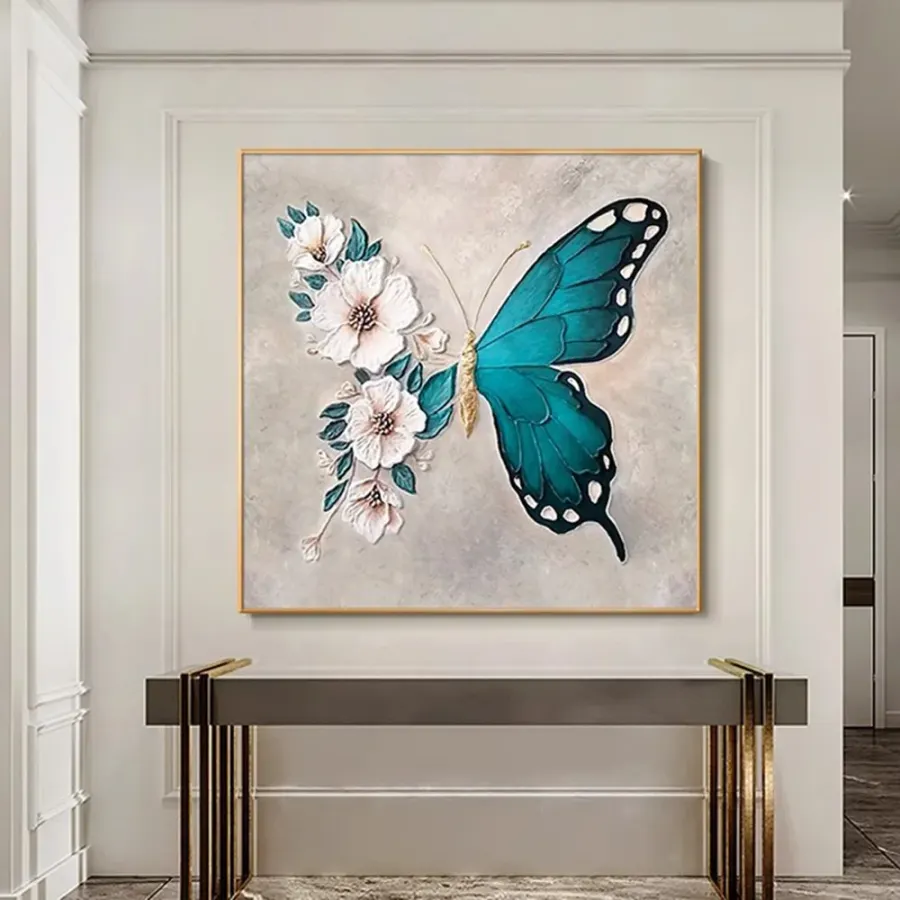 인테리어 입체 나비 캔버스 그림액자(50cm*50cm)