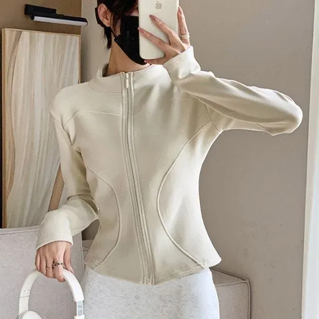 노카라 슬림핏 집업 긴팔 플리스 봄 자켓 플리스자켓 플리스가디건